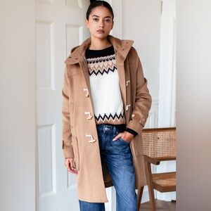 EMERSON FRY CAMILLE COAT - CAMEL WOOL CASHMERE